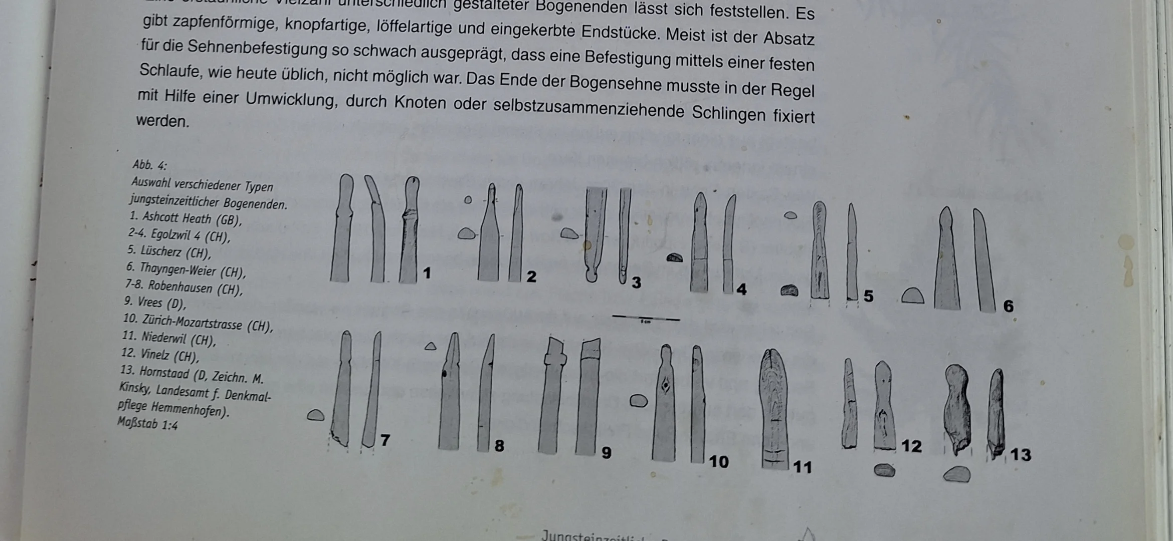 Sehnenkerbe (Sehnenbefestigung)